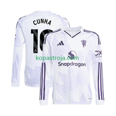 Billiga Fotbollströjor Manchester United Matheus Cunha 10 Borta tröja 2025/26 Långärmad